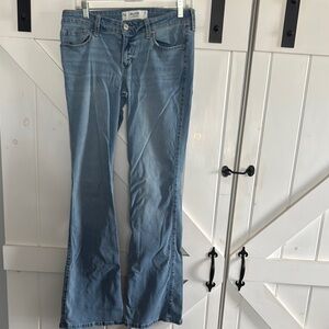 Hollister Flare Wide Leg Jeans Size 10L